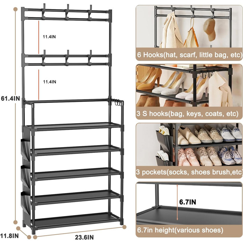 Range-chaussures à 5 niveaux