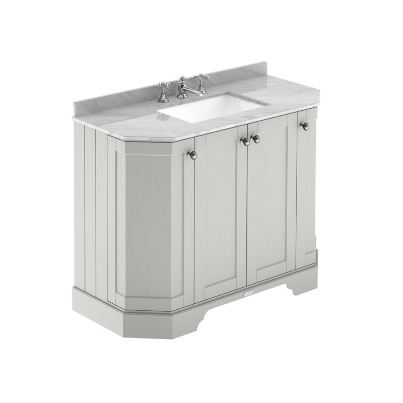 Old London 1000mm Free-standing Single Vanity, Gray, Timeless Sand