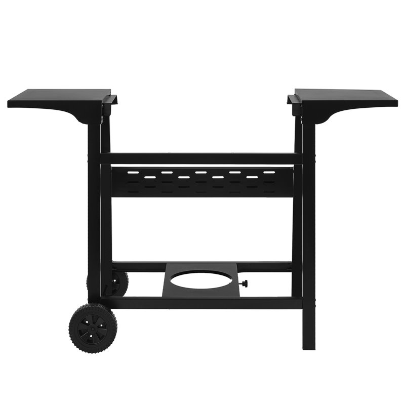 Plaque chauffante portative au gaz de 24 pouces avec support de table Royal Gourmet, noir et argent