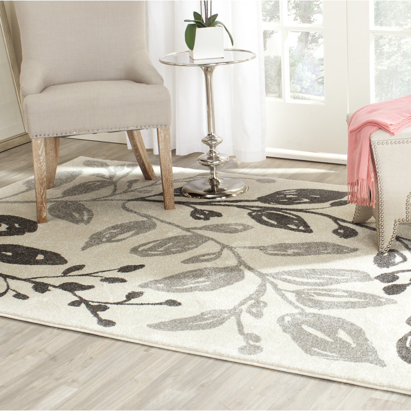 Anya Rectangle Floral Indoor / Outdoor Area Rug, Rectangle 79 x 152 cm