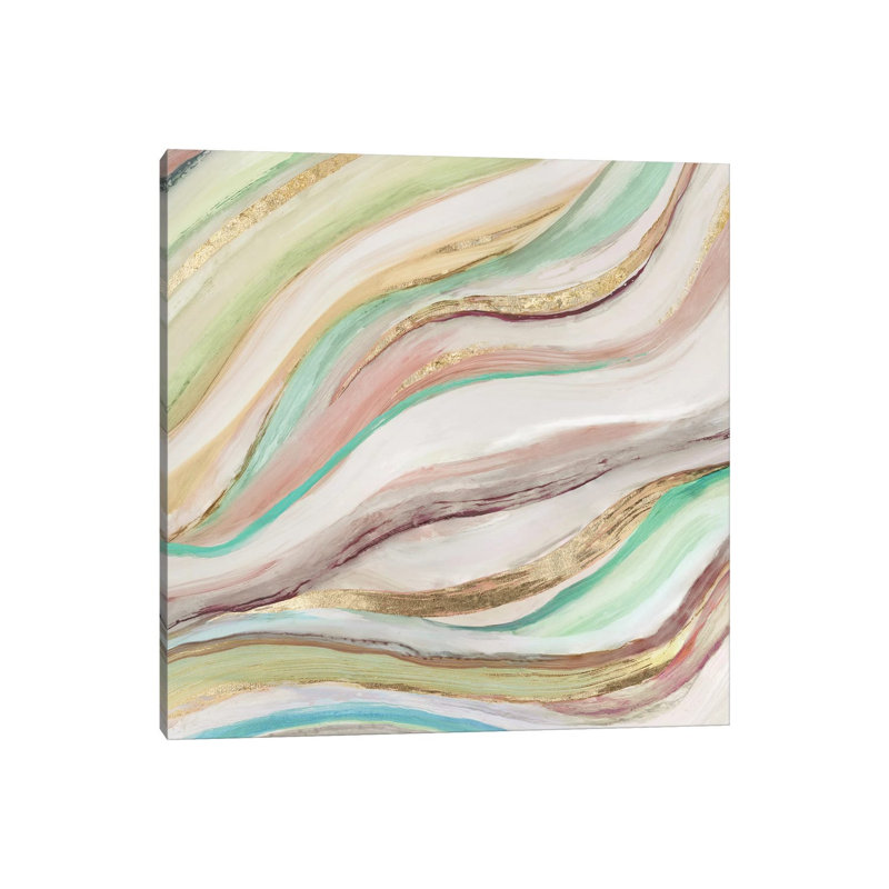 Pastel Waves II by Tom Reeves - Gallery-Wrapped Canvas Giclée on Canvas, Canvas, 66.04 cm H x 66.04 cm W x 1.91 cm D
