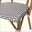 Ensemble de 2 chaises bistro d'inspiration parisienne avec structure en aluminium résistant à la rouille et osier durable-927320639