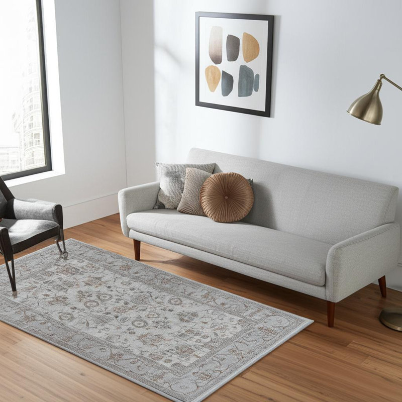 Tapis oriental gris 5 pi x 8 pi, Rectangle 5 pi x 8 pi 
