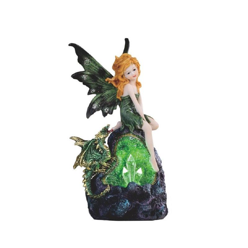 Lampe de nuit fée et dragon
