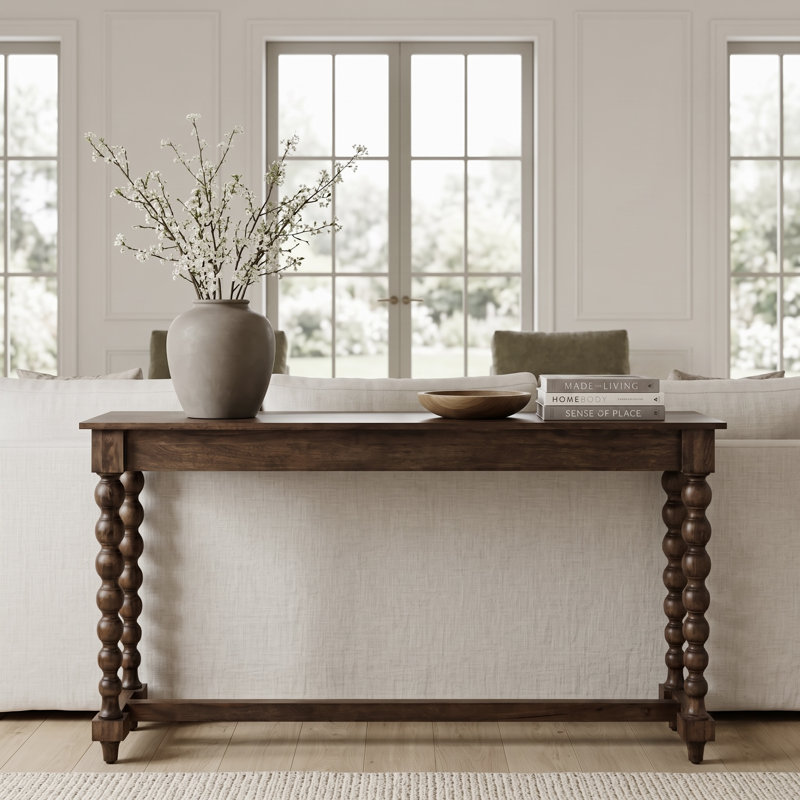 Davey 63” Turned Leg Console Table