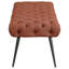 Galiano Rust Upholstered Tufted Bench