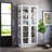 6-Tier Glass Door Display Case Curio Cabinet with Shelves
