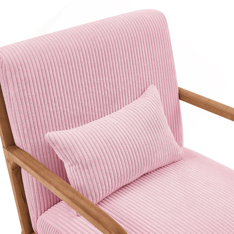 Chaise longue en bois, Pink