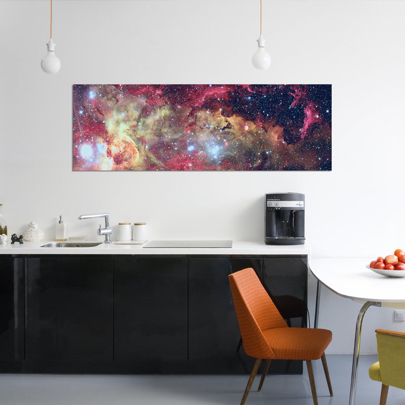 « fire florals », reproduction de photo sur toile, H 16 po x l 48 po x P 1,5 po