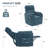 37'' W Power Lift Recliner Chair, Round Plush Faux Fur Footrest,Sturdy For Living Room&Bedroom-1036619287