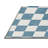 Machine Washable Checkered Gray Area Rug