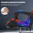 Inbox Zero Adjustable Reclining Ergonomic Swiveling PC & Racing Game Chair in Black/Red