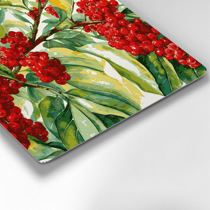 Fruit Miracle Fruit Brown Metal Wall Art, 8" H x 8" W