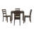 4 - Person Four Leg Dining Set-781713136