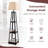 Trapezoidal Designed Floor Lamp With 3 Tiered Storage Shelf