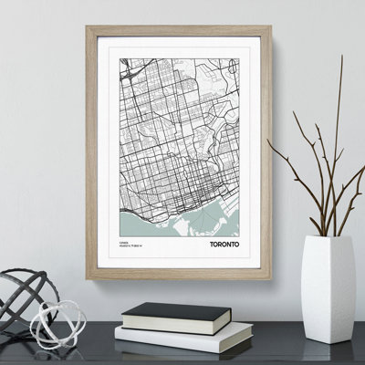 Map Toronto Canada - Picture Frame Graphic Art