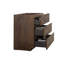 Armoire de plancher SANS lavabo, couleur noyer, avec trois tiroirs, pré-assemblée-1102415648