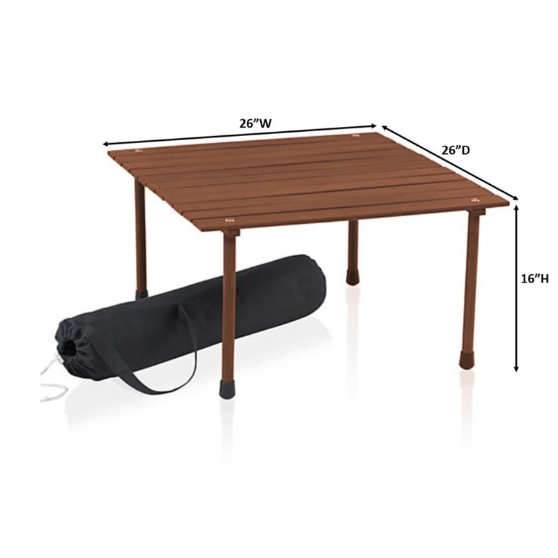 Table d'appoint pliante sahil, Teck