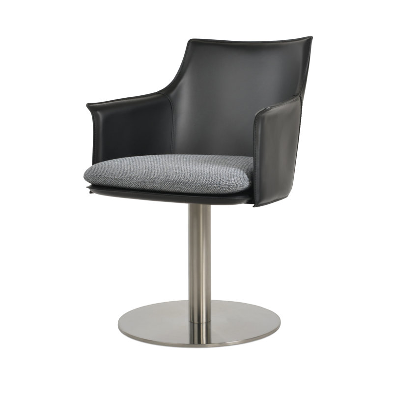 Chaise ronde Briançon, Noir