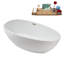 Baignoire autoportante 67 "avec drain interne Streamline-101698802