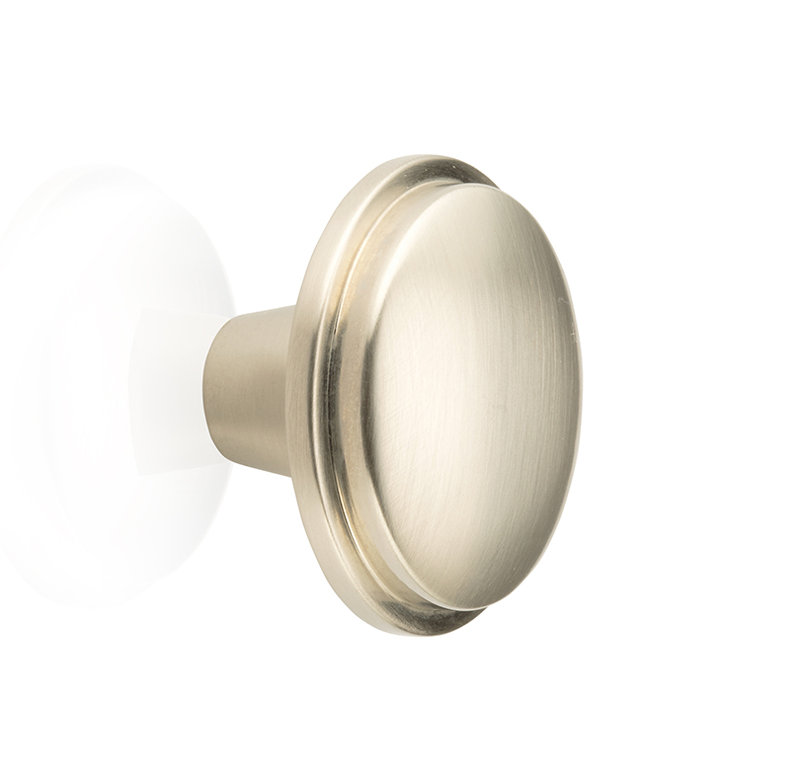 Poignée champignon Beaulieu, Nickel brossé, H 1,38 po x l 1,37 po x P 1,37 po