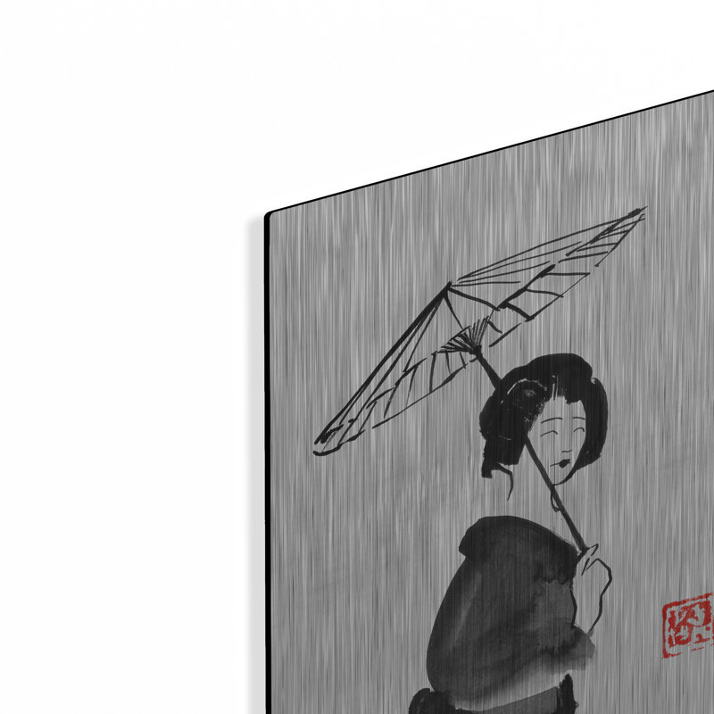"Geisha Umbrella" par Pechane, H 16 po x l 12 po