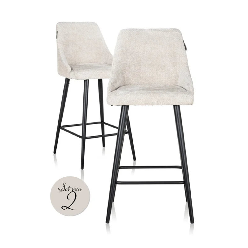 Brooke Stool, Cream, Counter Stool (26" Seat Height)