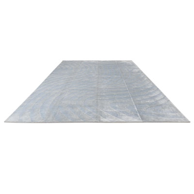 Tapis bleu clair 10 x 13 Pham