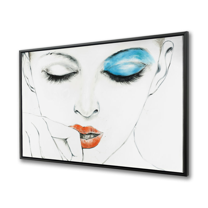 Pure style - Toile décorative figurative contemporaine encadrée
