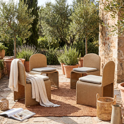 Crowle Patio Dining Chair 4 Pieces