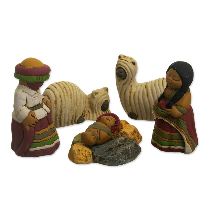 Ensemble de 5 figurines de crèche Suri