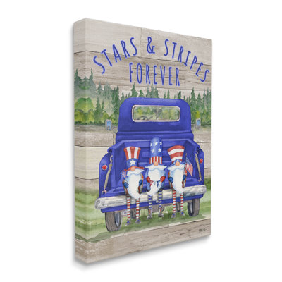 «Stars & Stripes Forever Americana Gnomes», art mural par Paul Brent