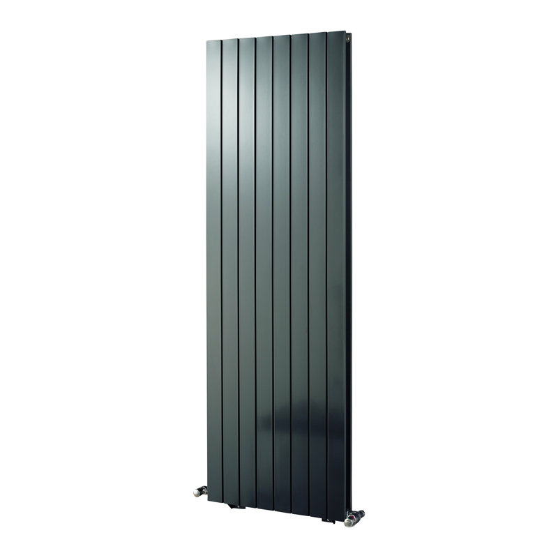 Andrew Vertical Designer Radiator, Anthracite, 180 cm H x 44.5 cm W x 8.6 cm D