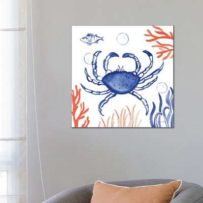 Coastal Jewels V 1 Piece Wrapped Canvas Painting