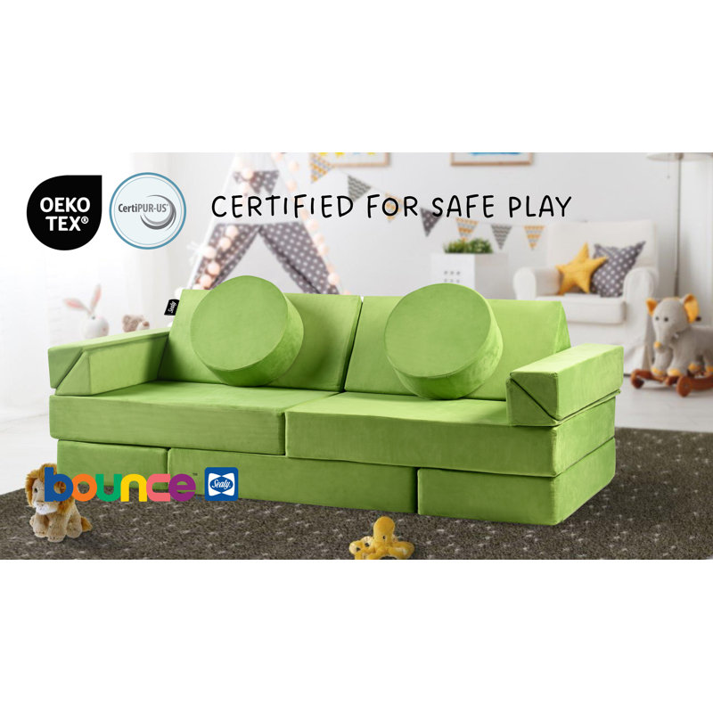 Ensemble de jeu pour enfants Sealy Bounce, Vert clair