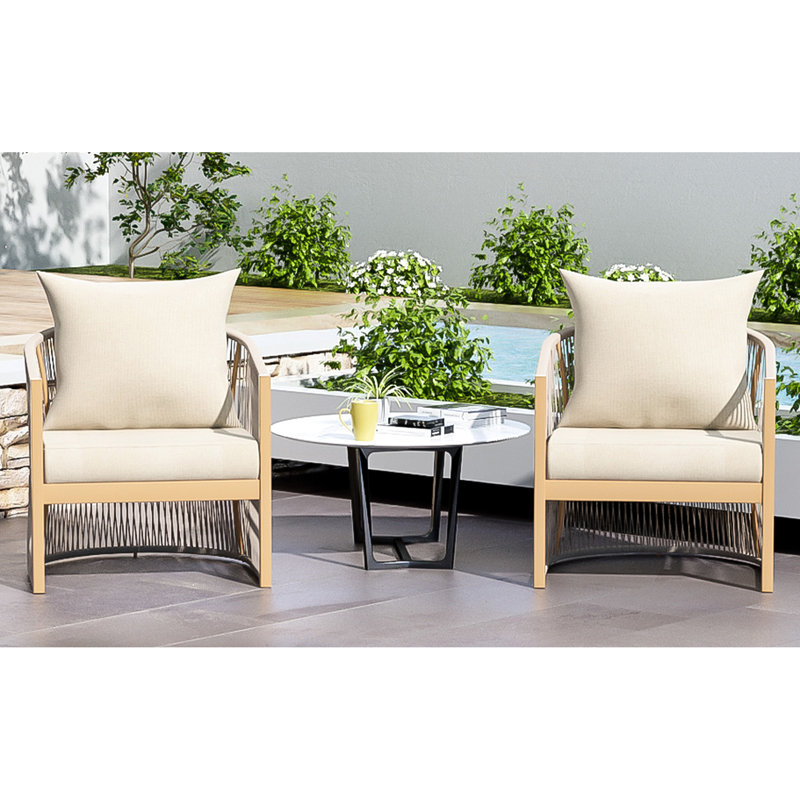 Méridienne incurvée moderne beige en aluminium avec assise large et tendance pour l'intérieur et l'extérieur, Beige, Naturel