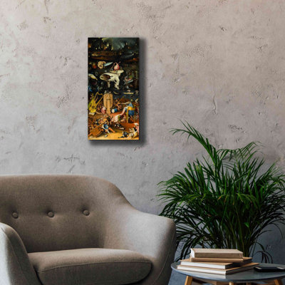 «The Garden of Earthly Delights - Right Panel» par Hieronyme Bosch, art mural sur toile