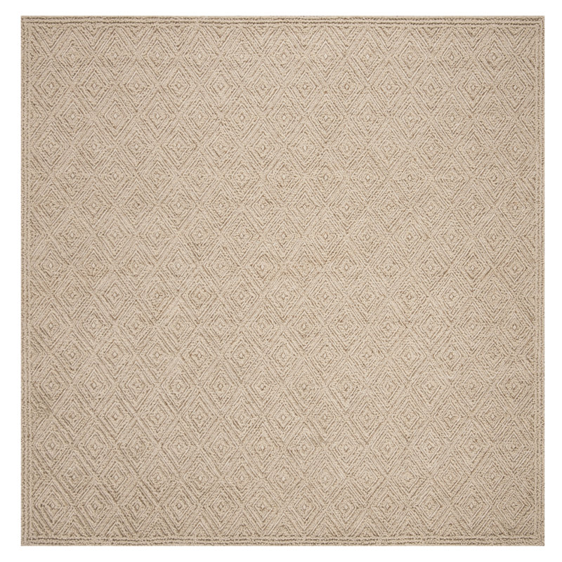 Tapis en laine touffeté à la main Hamlin, Carré 6 pi 1 po x 6 pi
