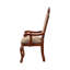Chaise avec accoudoirs 29,4 po (ensemble de 2), tissu et cerisier