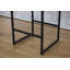 Tabouret de bar 26 po en similicuir à dossier creux avec structure en métal, tabouret de bar moderne à hauteur de comptoir à accoudoirs ronds pour îlot de cuisine / salle à manger / pub