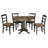 4 - Person Extendable Solid Wood Top Pedestal Dining Set-66449171-111463897