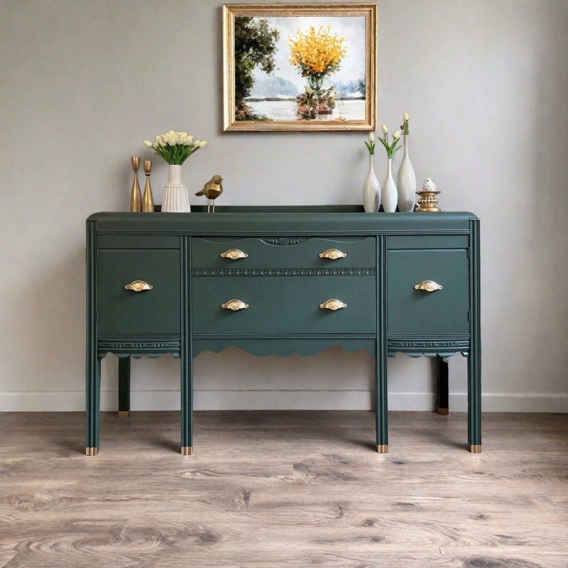 Retro Multifunctional Art Console Table