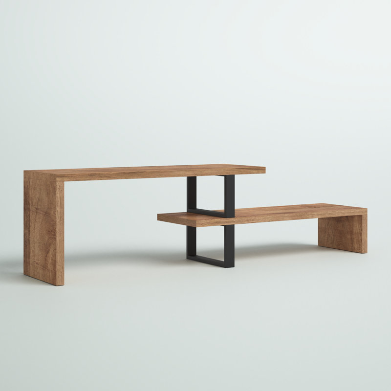 Abdulbaki 88.6''  Open Console Table With Two Separate Engineered Wood Shelve