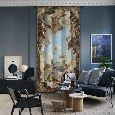 Wealth and Benefits of the Spanish Monarchy under Charles III Masterpiece Curtain Single Panel
