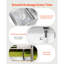 Évier utilitaire en acier inoxydable, évier de cuisine à cuve simple autoportant avec robinet, 39,4 x 19,7 x 37 po, lavabo gauche avec tuyau d'eau chaude et froide pour le garage, le restaurant, la buanderie