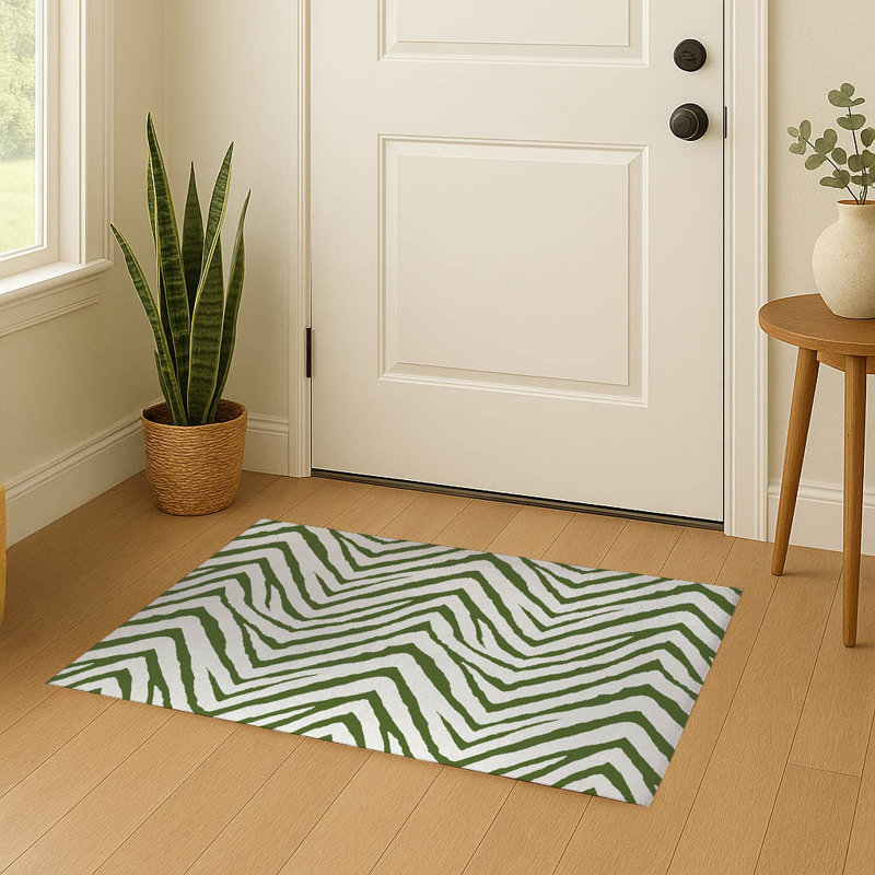 Paillasson Zebra, Vert olive, L 3 po x L 5 po