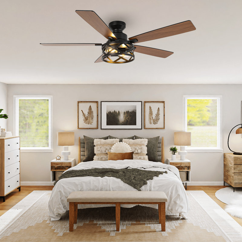 132.08 cm Ceiling Fan with Light Kit