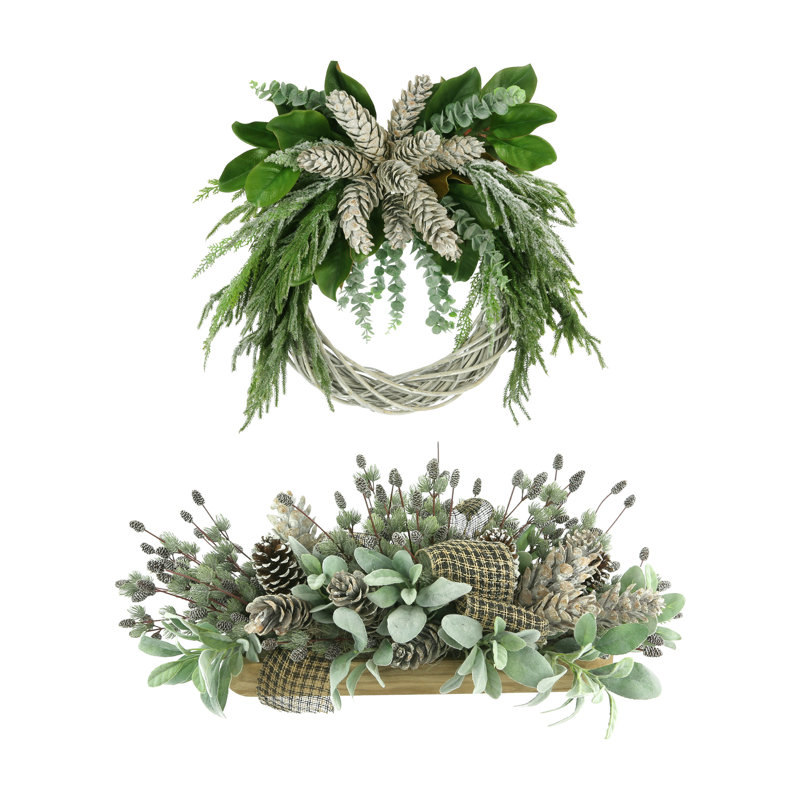 31" Holiday Wreath and Centerpiece