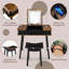 Ensemble coiffeuse et tabouret Dorsi