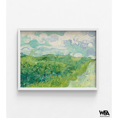 «Green Wheat Fields» par Vincent Van Gogh, reproduction de Van Gogh Auvers, reproduction de peinture à l'huile Auvers, impression d'art sur le terrain, paysage, art mural